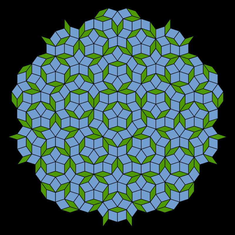 A Penrose tiling, using two different quadrilaterals