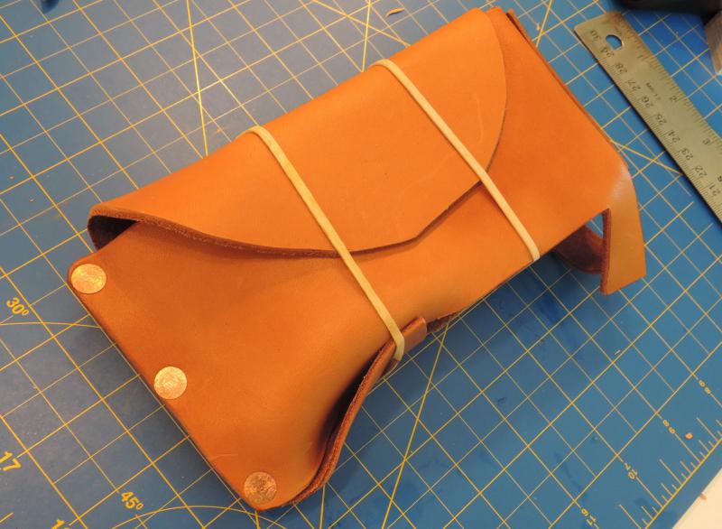 Sheath containing the block, waiting to dry